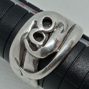Unique sterling Modenist Ring 8.5